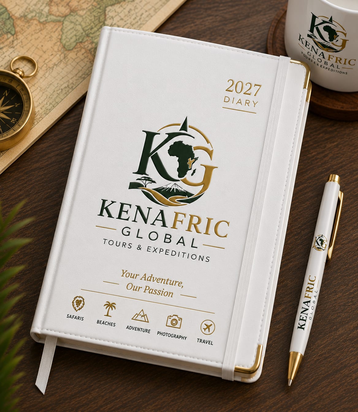 KENAFRIC GLOBAL 2027 Diary (White)